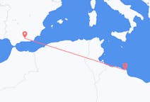 Flyg från Misurata, Libyen till Granada, Nicaragua, Spanien
