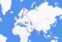 Flyreiser fra Kochi, India til Rovaniemi, Finland