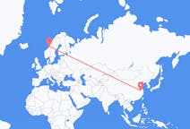 Flights from Nanjing, China to Rørvik, Norway