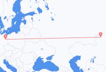 Flyg från Qostanaj, Kazakstan till Berlin, Maryland, Tyskland