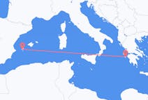 Flights from Zakynthos Island in Greece to Ibiza in Spain