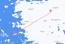 Flyreiser fra Kutahya, Tyrkia til Ikaria, Hellas