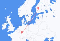 Flyreiser fra Tammerfors, Finland til Karlsruhe, Tyskland