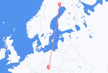 Flyreiser fra Lulea, Sverige til Vienna, Østerrike