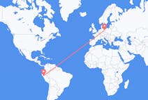 Flyg från Cajamarca, Peru till Berlin, Maryland, Tyskland