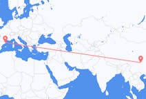 Flyg från Chongqing, Kina till Girona, Kina