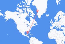 Flyreiser fra Cancún, Mexico til Aasiaat, Grønland