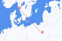 Flights from Warsaw to Gothenburg