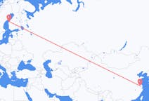 Flyrejser fra Changzhou, Kina til Vasa, Finland