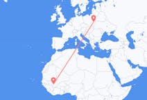 Flyrejser fra Bamako, Mali til Lublin, Polen