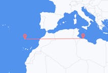 Vluchten van Tripoli, Libië naar Funchal, Portugal