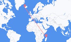 Flights from Nosy Be, Madagascar to Reykjavik, Iceland