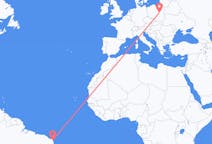 Flyg från Natal, Brasilien till Warszawa, Polen