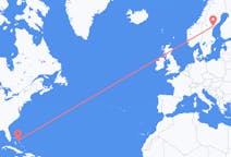 Flights from North Eleuthera, the Bahamas to Kramfors Municipality, Sweden