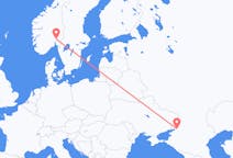 Fly fra Rostov-na-Donu til Oslo
