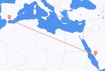出发地 沙特阿拉伯出发地 巴哈目的地 西班牙Malaga的航班