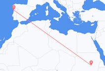 Flyg från Khartoum, Sudan till Porto, Portugal