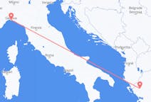 Vols depuis la ville d'Ioannina vers la ville de Gênes