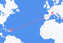 Flyreiser fra Punta Cana, Den dominikanske republikk til Marseille, Frankrike