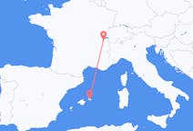 スペインのから メノルカ島、スイスのへ ジュネーヴフライト