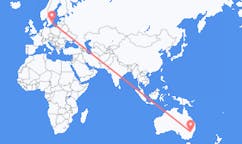 Flyreiser fra oransje, Australia til Kalmar, Sverige
