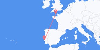 Flyg från Guernsey till Portugal