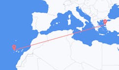Flights from Santa Cruz de La Palma, Spain to Mytilene, Greece