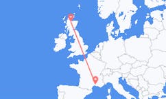 Flyrejser fra Nimes, Frankrig til Inverness, Skotland
