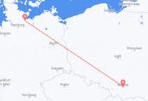 Flyg från Lübeck, Tyskland till Krakow, Polen