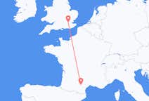 Flyrejser fra Castres, Frankrig til London, England