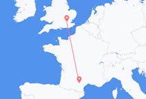 Flights from Castres in France to London in England