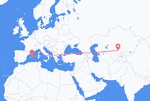 Vols de Turkestan, le Kazakhstan vers Mahón, Espagne