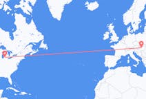 Flights from Kalamazoo to Budapest