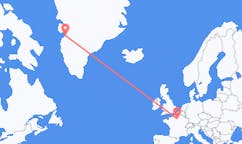 出发地 格陵兰出发地 卡西江吉特目的地 法国巴黎的航班