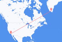 来自美国出发地 洛杉矶目的地 格陵兰纳萨尔苏克的航班