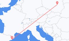 Flyrejser fra Radom til Barcelona