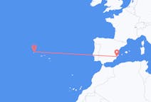 Flights from Alicante, Spain to Corvo Island, Portugal