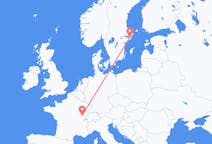 Vols de Dole, France pour Stockholm, Suède