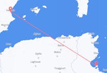 Flyrejser fra Djerba, Tunesien til Valencia, Spanien
