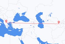 Loty z Samarkanda, Uzbekistan do Kozaniego, Grecja