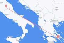 Vluchten van Perugia naar Athene