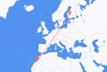 Flights from Guelmim, Morocco to Tampere, Finland