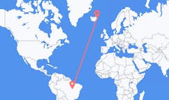 Рейсы из Пальмас, Бразилия в Эйильсстадир, Исландия