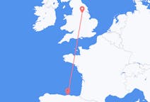 Flights from Santander, Spain to Doncaster, the United Kingdom