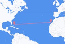 Flyreiser fra North Eleuthera, til Lanzarote