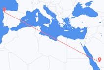 出发地 沙特阿拉伯出发地 碧沙目的地 西班牙圣地亚哥 － 德孔波斯特拉的航班
