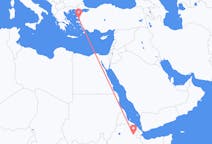 出发地 埃塞俄比亚出发地 塞梅拉目的地 希腊米蒂利尼的航班