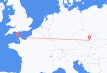 Flyreiser fra Brno, Tsjekkia til Alderney, Guernsey