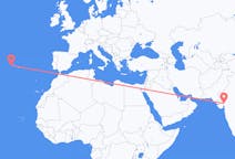 Flyreiser fra Ahmadabad, India til Horta, Portugal