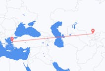 Flyreiser fra Tsjimkent, Kasakhstan til Mytilene, Hellas